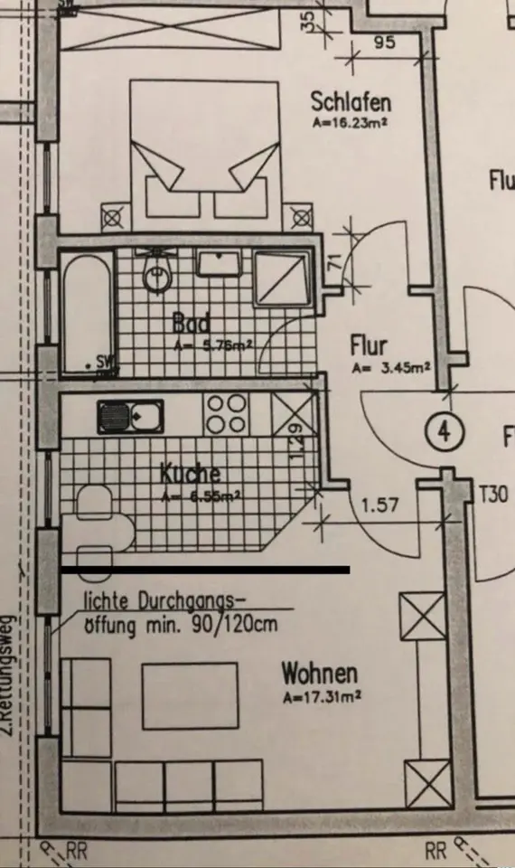 4 Zimmer Wohnung mit 100 m² in Paderborn – Bild 4