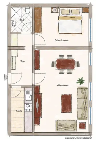 2 Zimmer Wohnung mit 50 m² in Hannover – Bild 9