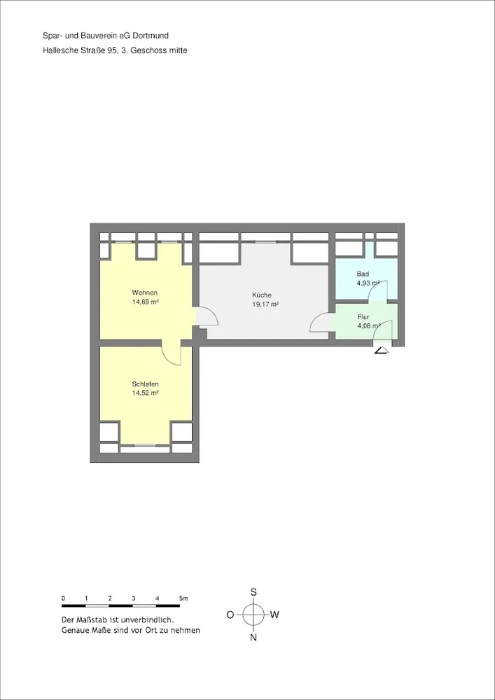 2 Zimmer Wohnung mit 57 m² in Dortmund – Bild 3
