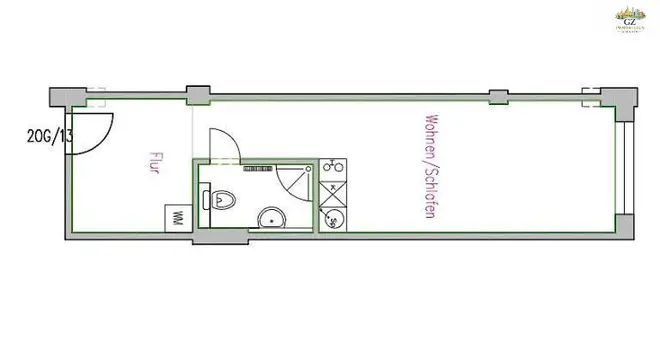 1 Zimmer Wohnung mit 32 m² in Dresden – Bild 2