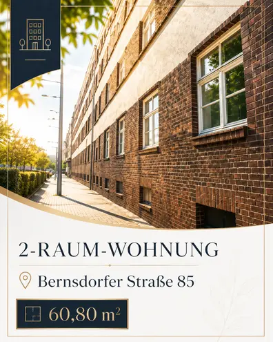 2 Zimmer Wohnung mit 61 m² in Chemnitz – Bild 1