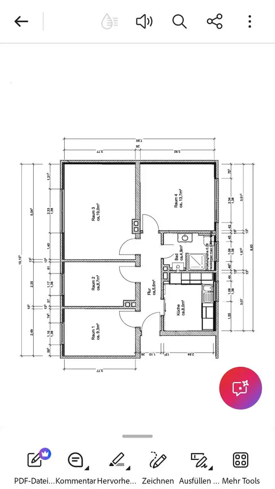 WG-Zimmer mit 80 m² in Nordhorn – Bild 9