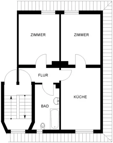 3 Zimmer Wohnung mit 54 m² in Bochum – Bild 2