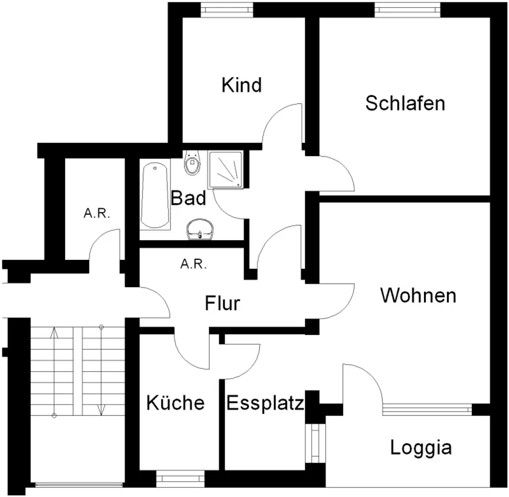 3 Zimmer Wohnung mit 70 m² in Osnabrück – Bild 2