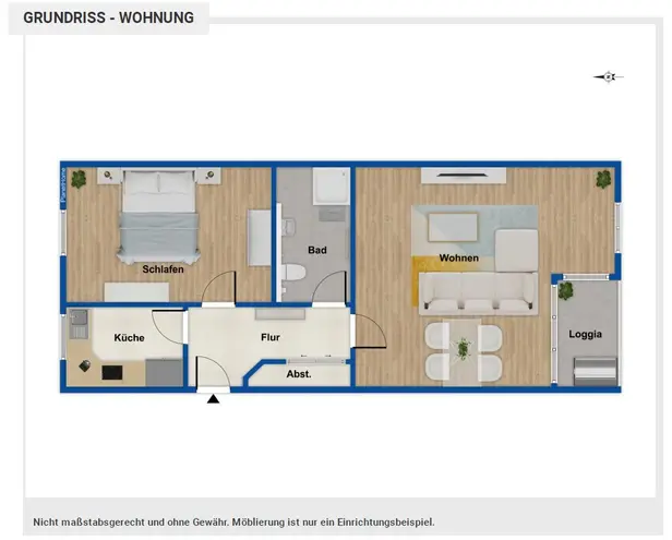 2 Zimmer Wohnung mit 62 m² in Leipzig – Bild 2