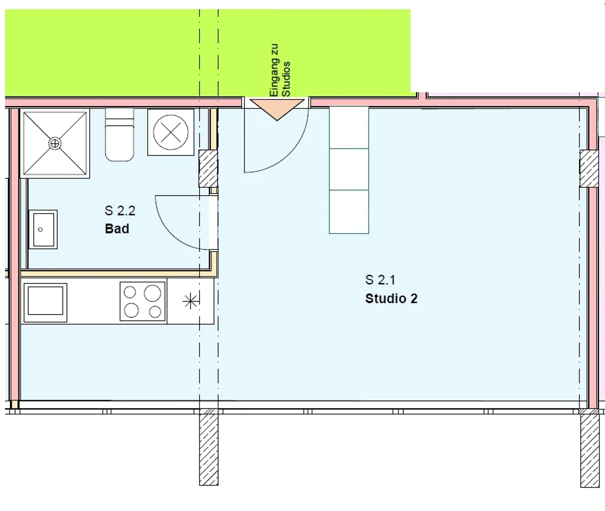 1 Zimmer Wohnung mit 33 m² in Darmstadt – Bild 6