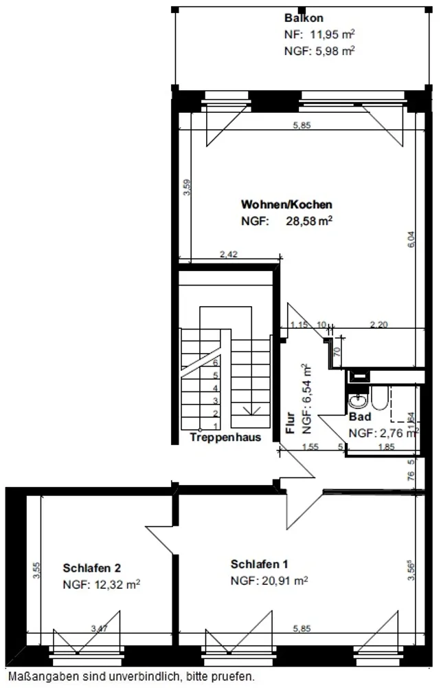 3 Zimmer Wohnung mit 77 m² in Nordhausen – Bild 2