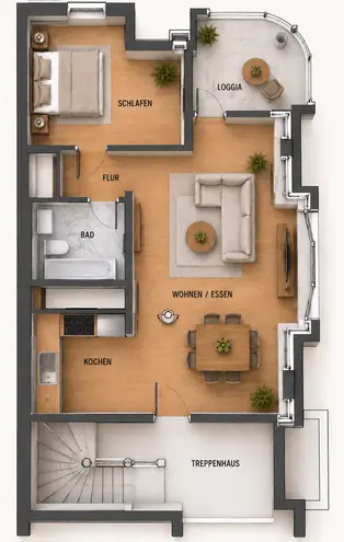 2 Zimmer Wohnung mit 56 m² in Mönchengladbach – Bild 12