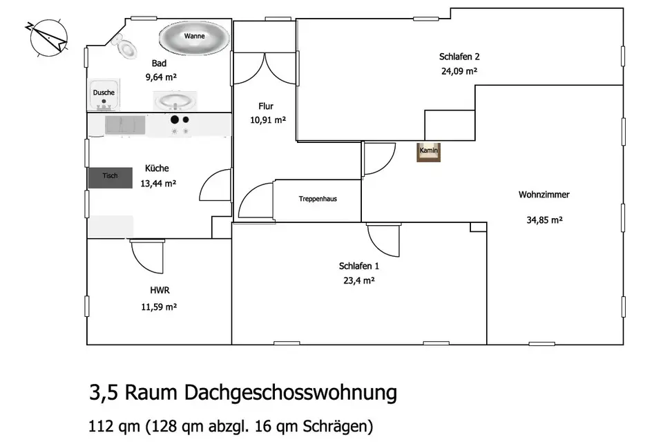 4 Zimmer Wohnung mit 112 m² in Bautzen – Bild 4