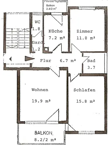 3 Zimmer Wohnung mit 74 m² in Stuttgart – Bild 3