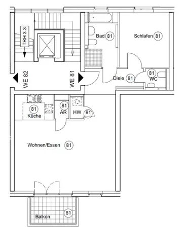 2 Zimmer Wohnung mit 83 m² in Dortmund – Bild 2