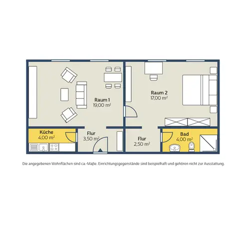 2 Zimmer Wohnung mit 50 m² in Leipzig – Bild 2