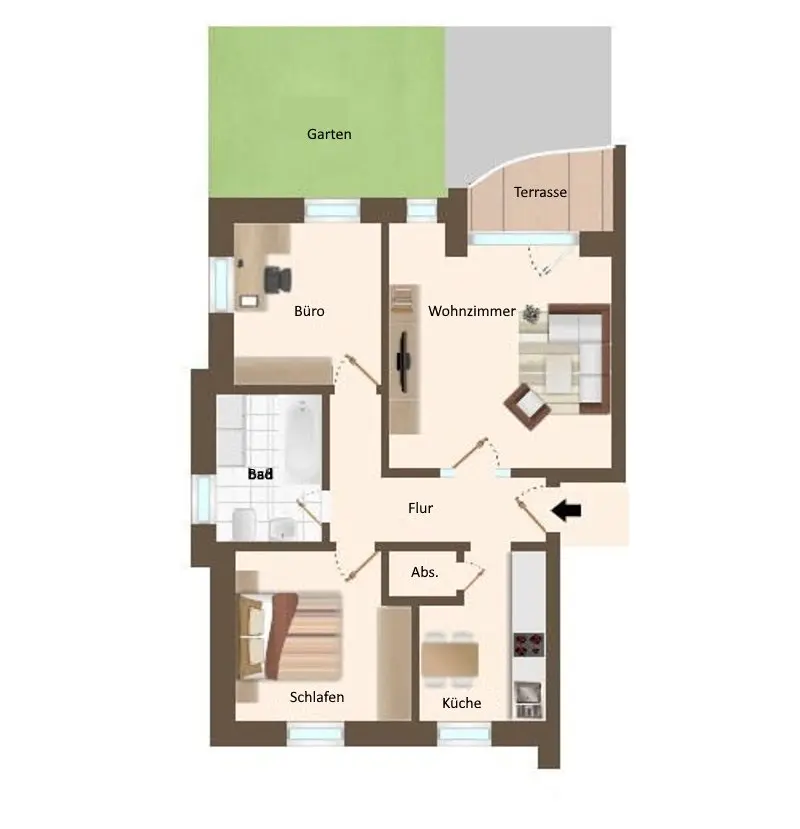 3 Zimmer Wohnung mit 75 m² in Vechta – Bild 4