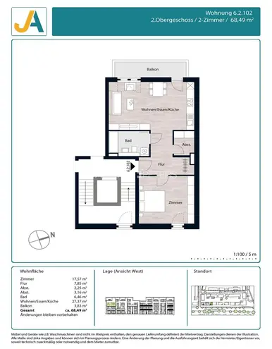 2 Zimmer Wohnung mit 68 m² in Hamburg – Bild 7