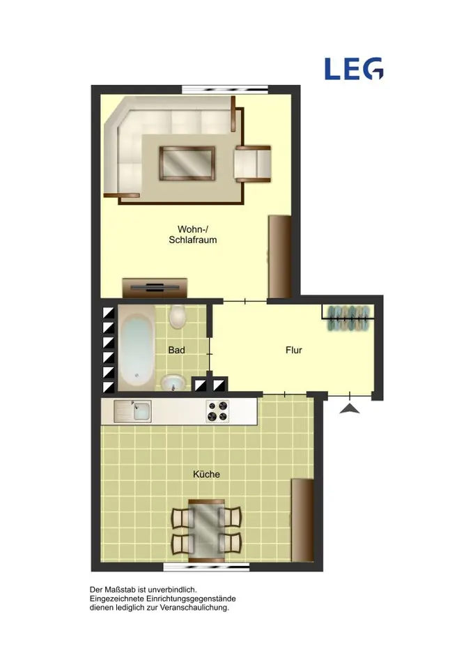 2 Zimmer Wohnung mit 31 m² in Duisburg – Bild 5
