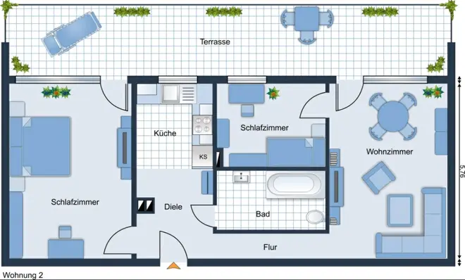 3 Zimmer Wohnung mit 87 m² in Mülheim an der Ruhr – Bild 2
