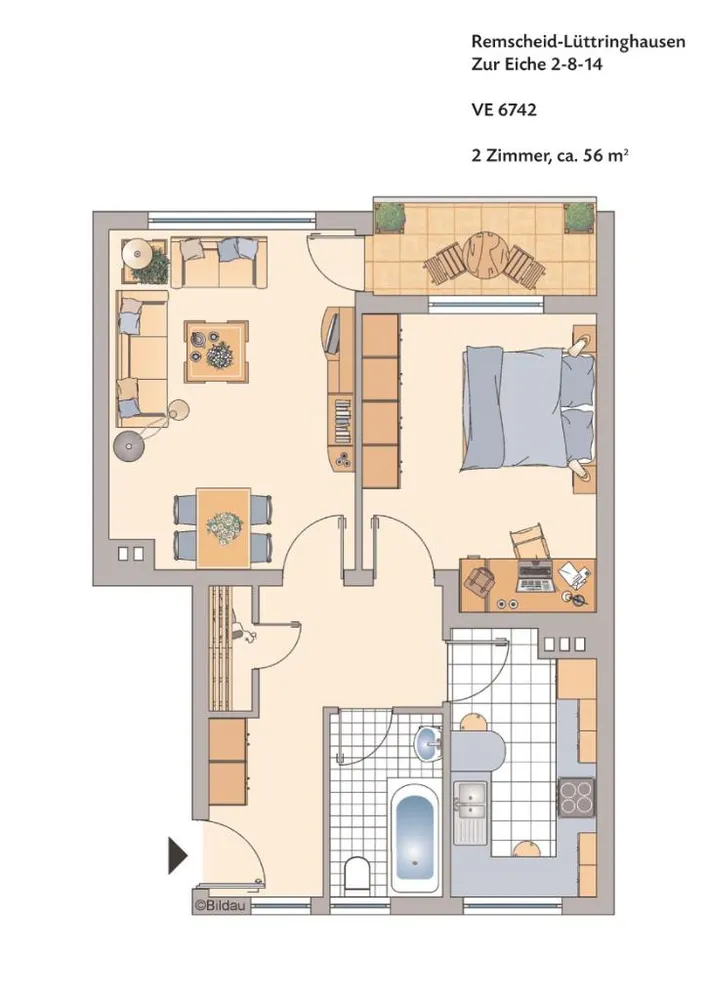 2 Zimmer Wohnung mit 55 m² in Remscheid – Bild 3