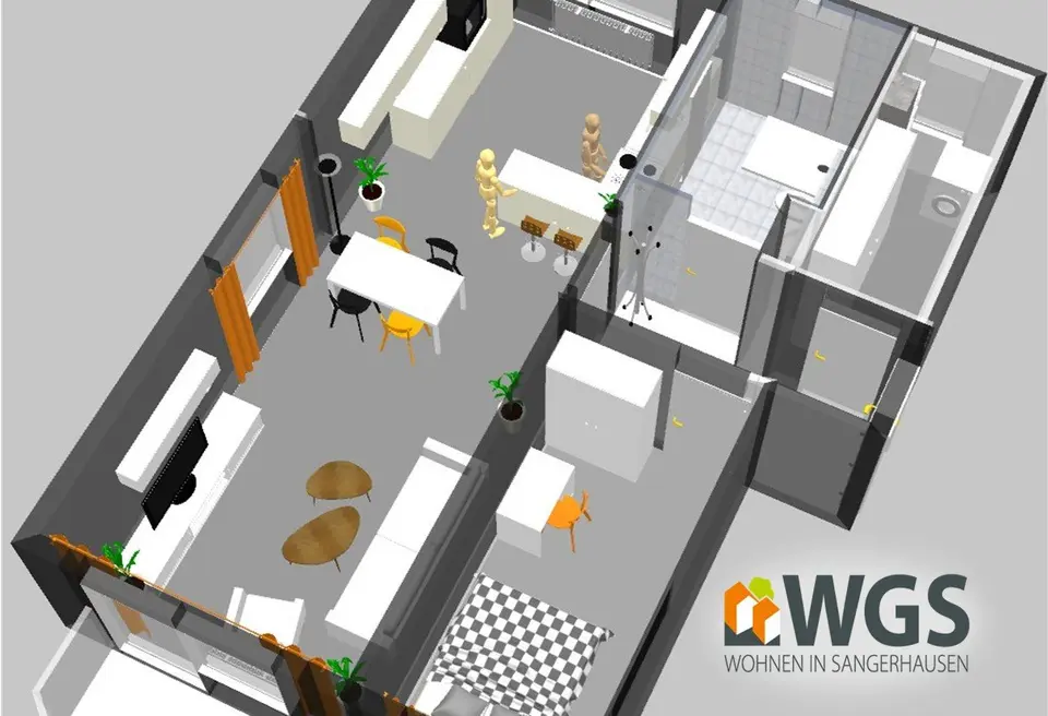 2 Zimmer Wohnung mit 60 m² in Sangerhausen – Bild 5