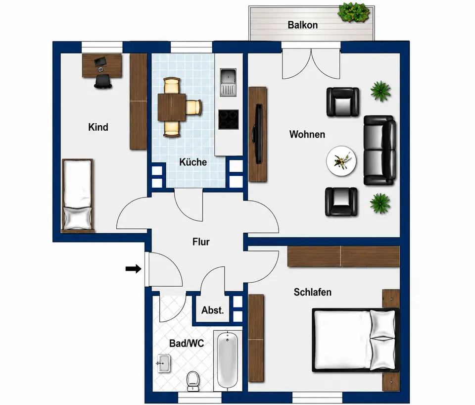 3 Zimmer Wohnung mit 65 m² in Villingen-Schwenningen – Bild 5