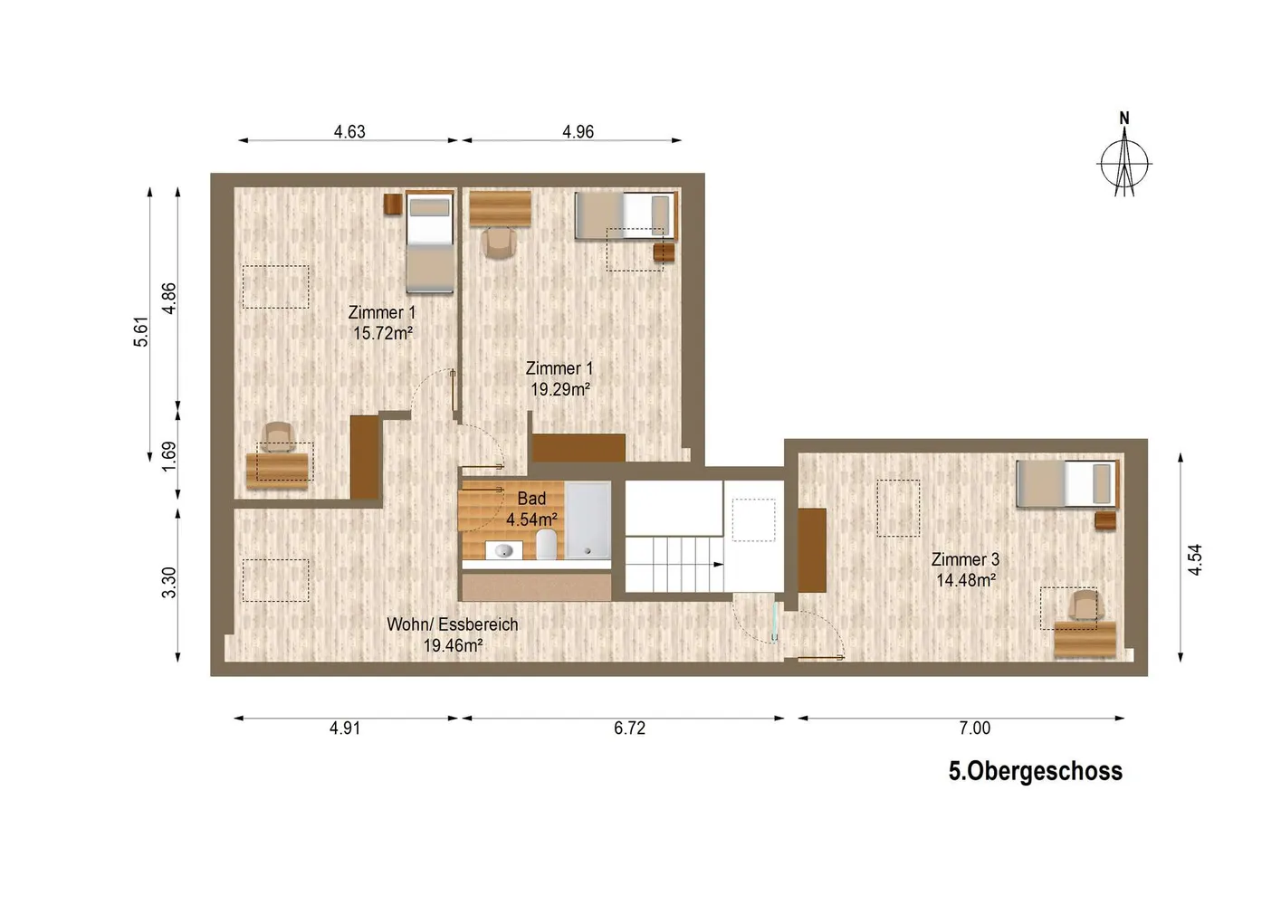 3 Zimmer Wohnung mit 73 m² in Frankfurt am Main – Bild 8