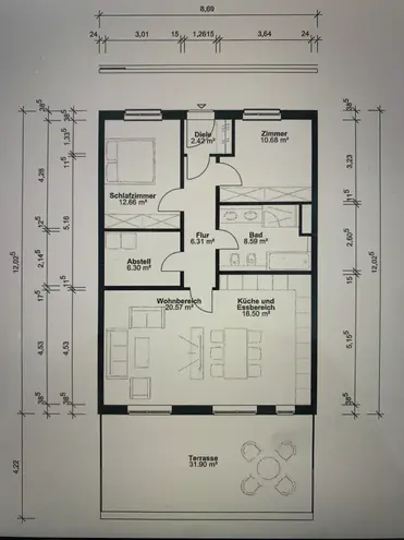 3 Zimmer Wohnung mit 94 m² in Braunschweig – Bild 1
