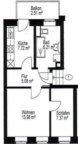 2 Zimmer Wohnung mit 43 m² in Leipzig – Bild 5