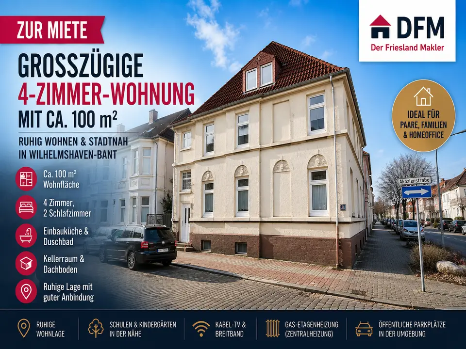 4 Zimmer Wohnung mit 100 m² in Wilhelmshaven – Bild 2