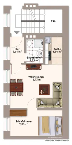 2 Zimmer Wohnung mit 33 m² in Magdeburg – Bild 9