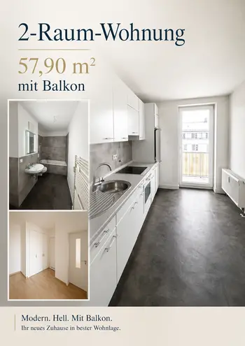 2 Zimmer Wohnung mit 58 m² in Chemnitz – Bild 1