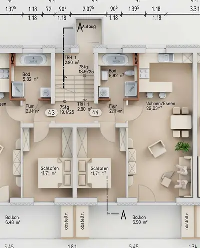 2 Zimmer Wohnung mit 56 m² in Augsburg – Bild 8