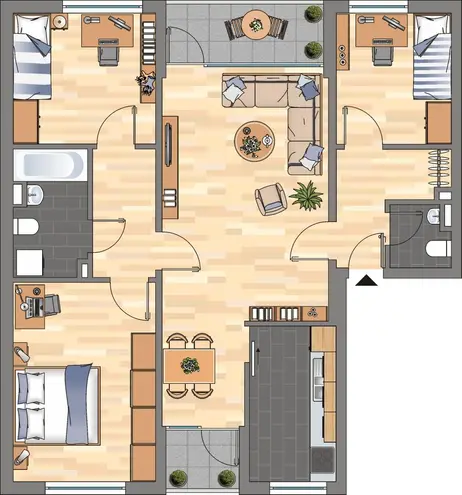 4 Zimmer Wohnung mit 89 m² in Braunschweig – Bild 2