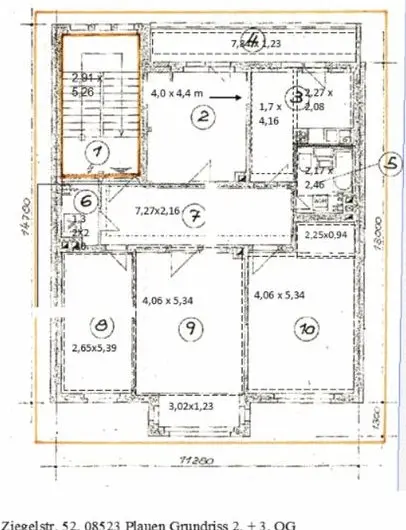 4 Zimmer Wohnung mit 116 m² in Plauen – Bild 5