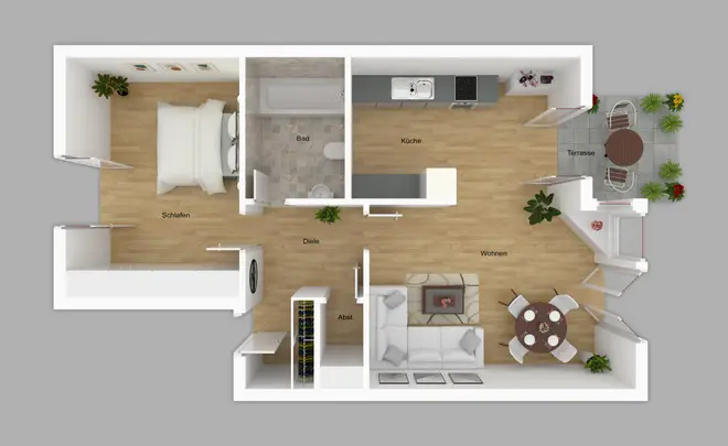 2 Zimmer Wohnung mit 55 m² in Magdeburg – Bild 4