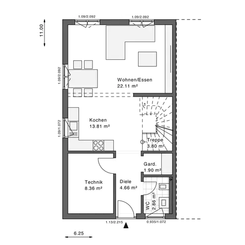 3 Zimmer Haus mit 110 m² in Koblenz – Bild 3