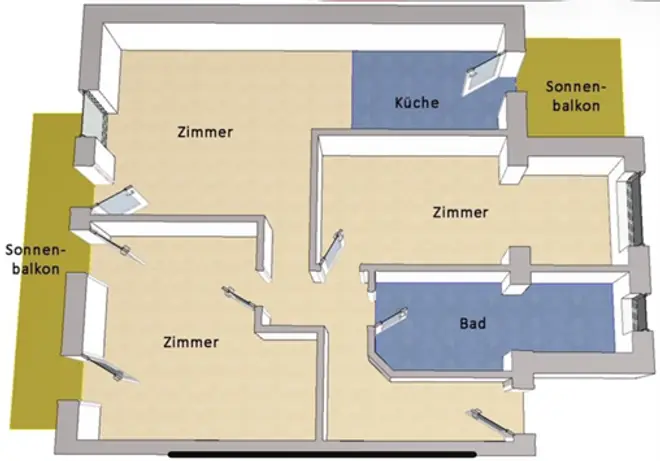 4 Zimmer Wohnung mit 101 m² in Potsdam – Bild 7