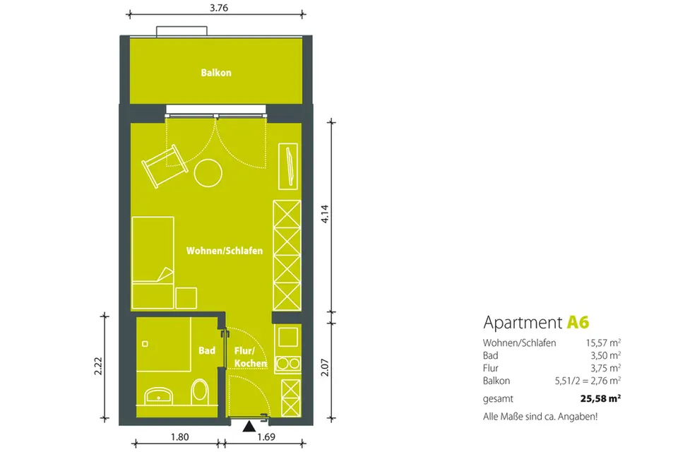 Studio mit 40 m² in Gera – Bild 4