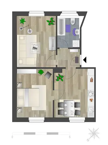 2 Zimmer Wohnung mit 53 m² in Chemnitz – Bild 7