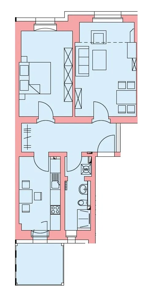 2 Zimmer Wohnung mit 67 m² in Dresden – Bild 3