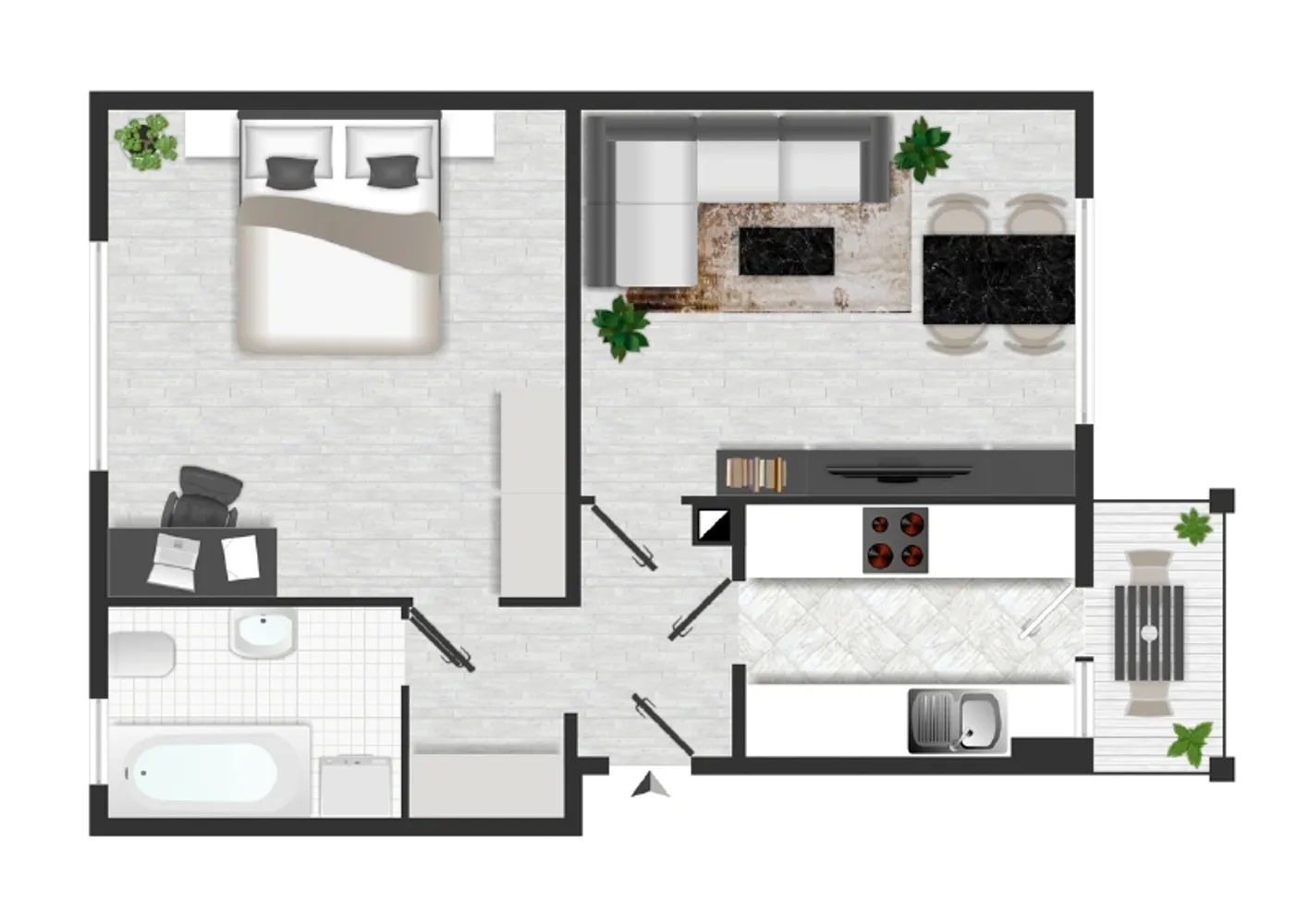 2 Zimmer Wohnung mit 57 m² in Dresden – Bild 2