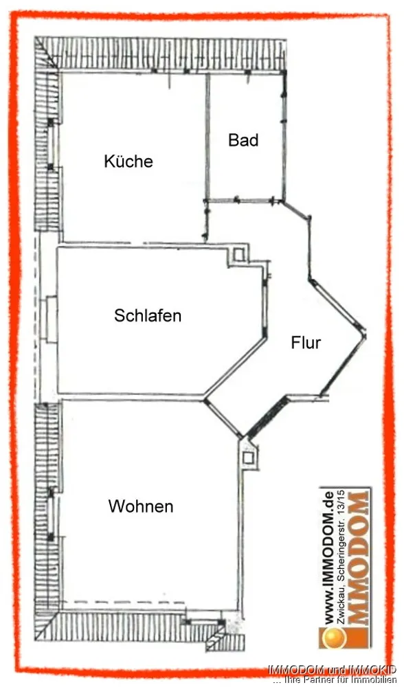 2 Zimmer Wohnung mit 63 m² in Zwickau – Bild 4