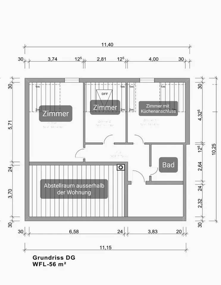 3 Zimmer Wohnung mit 56 m² in Pforzheim – Bild 5
