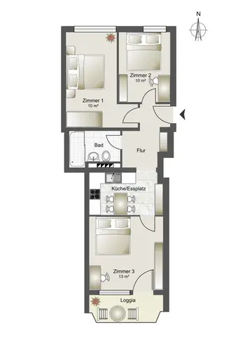 WG-Zimmer mit 10 m² in München – Bild 5