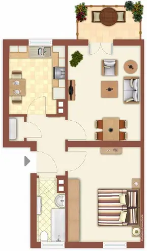2 Zimmer Wohnung mit 48 m² in Stuttgart – Bild 5
