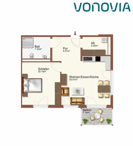 2 Zimmer Wohnung mit 74 m² in Dortmund – Bild 8