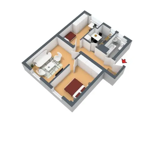 3 Zimmer Wohnung mit 61 m² in Hagen – Bild 3