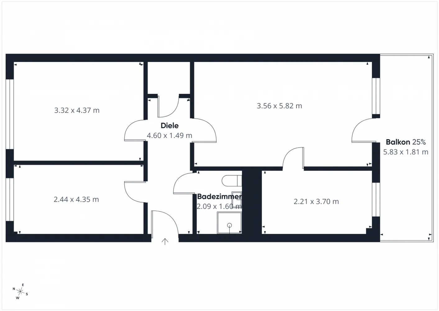3 Zimmer Wohnung mit 70 m² in Leipzig – Bild 2