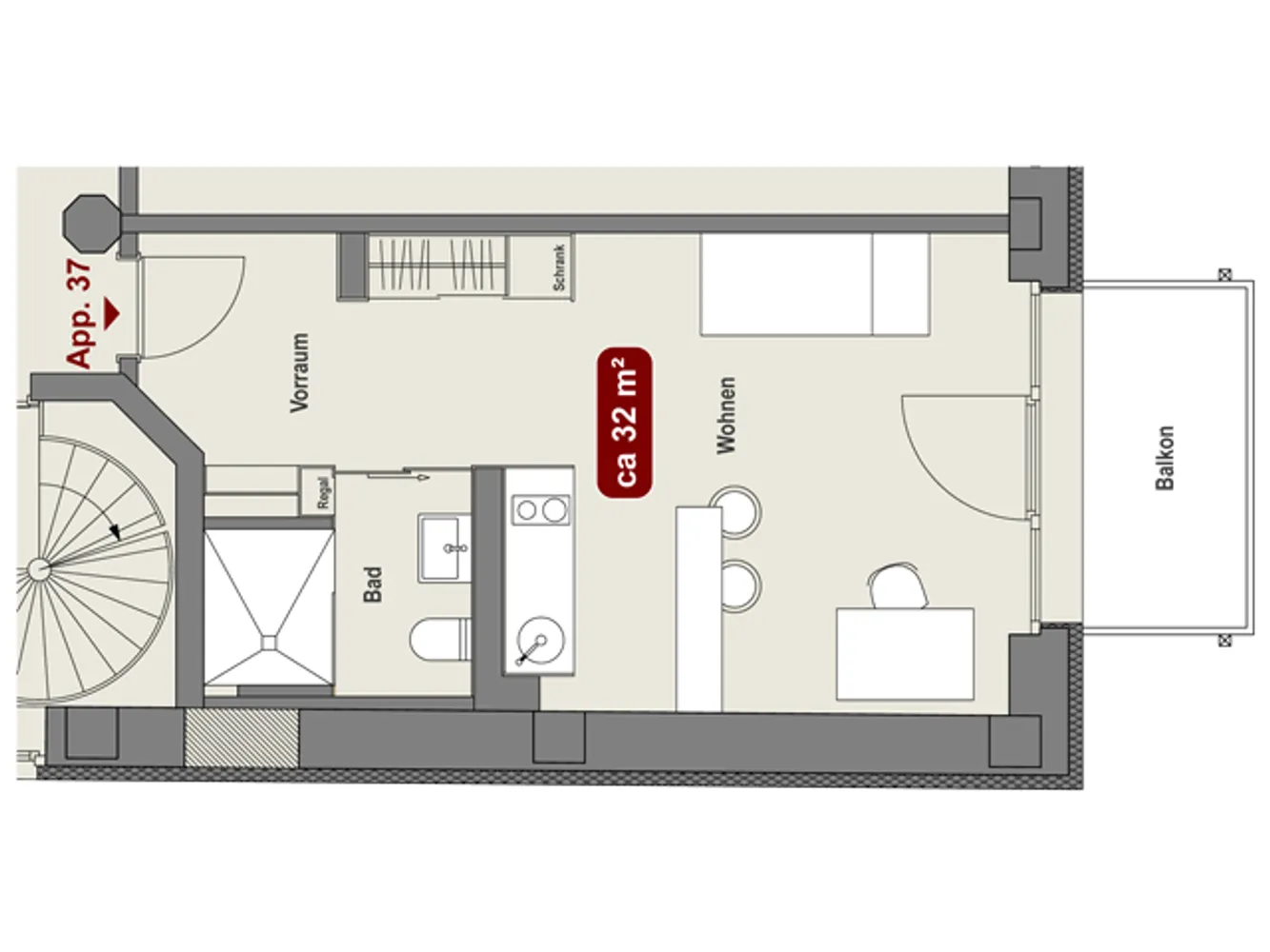 1 Zimmer Wohnung mit 32 m² in Leipzig – Bild 5