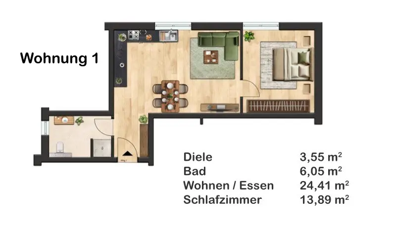 2 Zimmer Wohnung mit 60 m² in Gießen – Bild 5