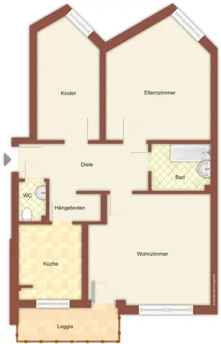 3 Zimmer Wohnung mit 72 m² in Mönchengladbach – Bild 1