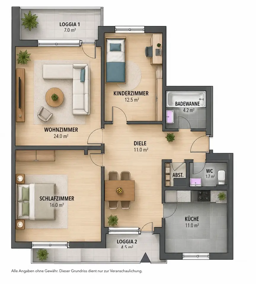 3 Zimmer Wohnung mit 90 m² in Mönchengladbach – Bild 8